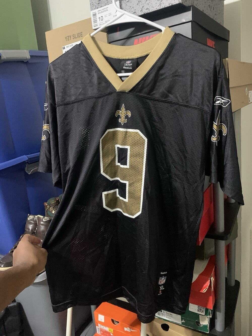 Size Mens S (youth XL)- Drew Brees Jersey New Orleans Saints Reebok NFL On Field